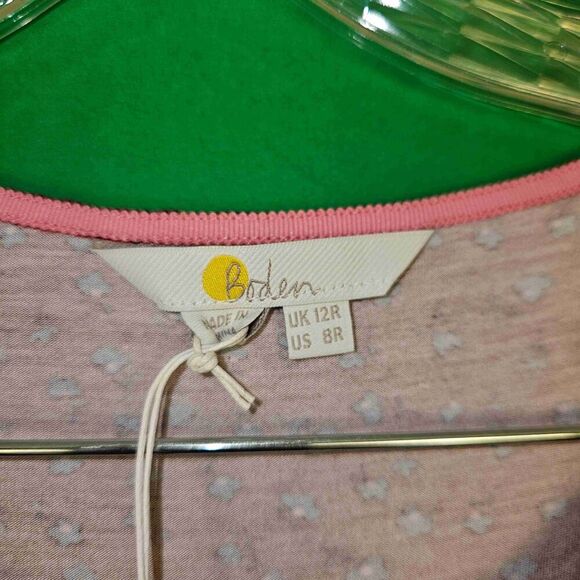 NWT Boden Womens Rust Brown Floral Day Dress 8R 8 Regular - Picture 4 of 5